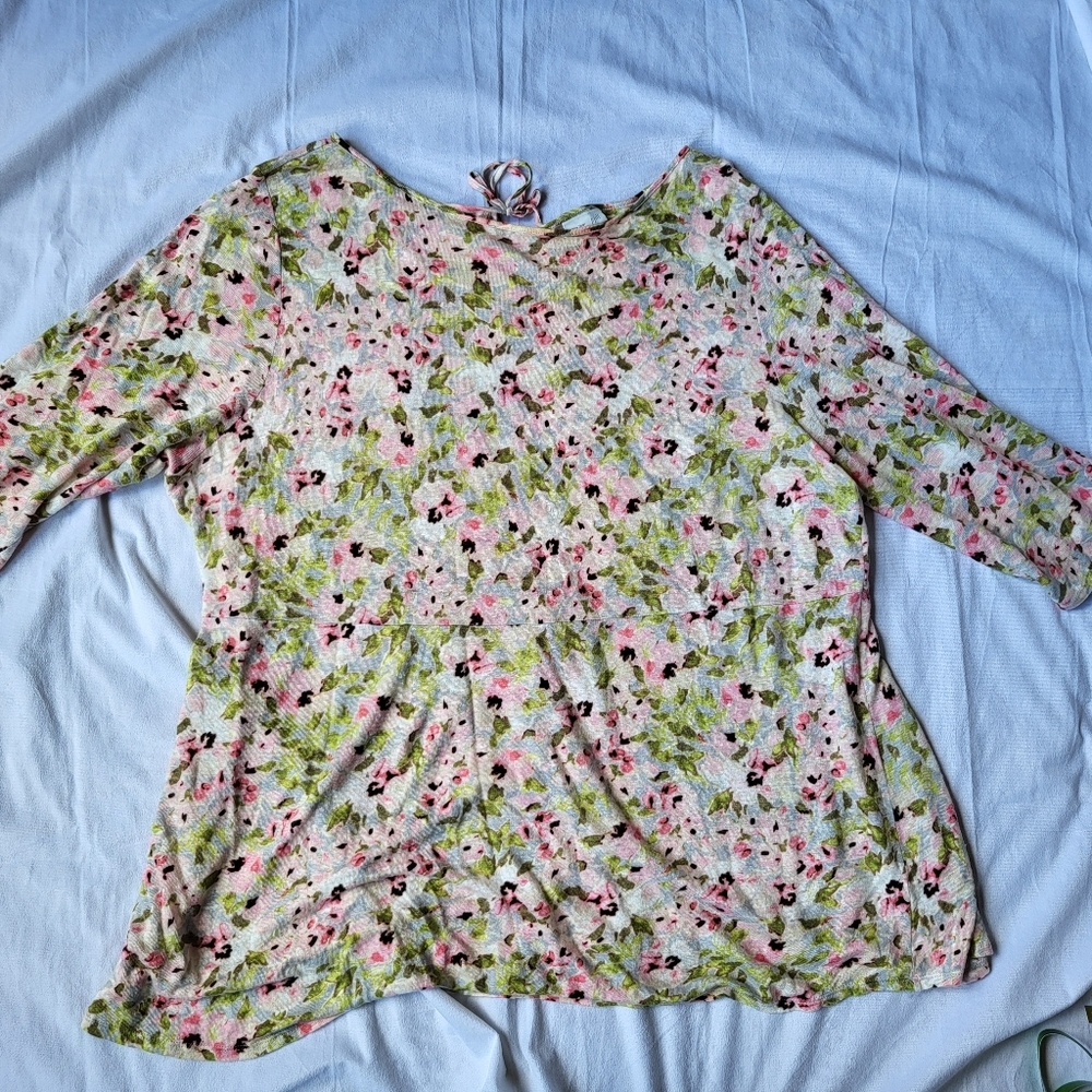 Pure J.Jill Linen Blouse Size XL